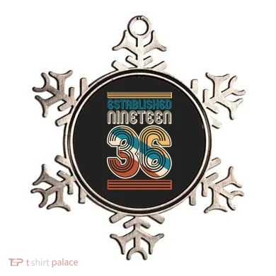 90th Birthday 1936 Established Nineteen 36 Ornament