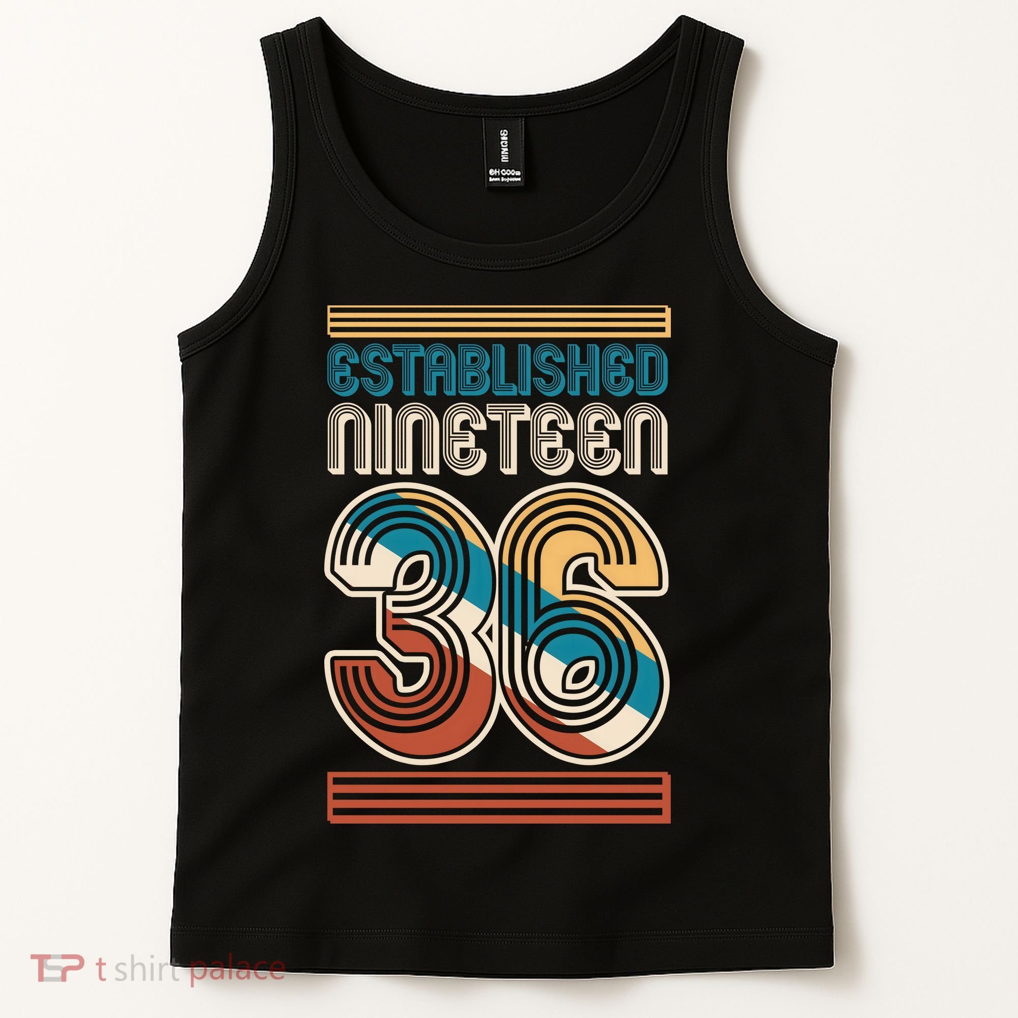 90th Birthday 1936 Established Nineteen 36 Tank Top
