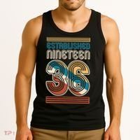 90th Birthday 1936 Established Nineteen 36 Tank Top thumb 3