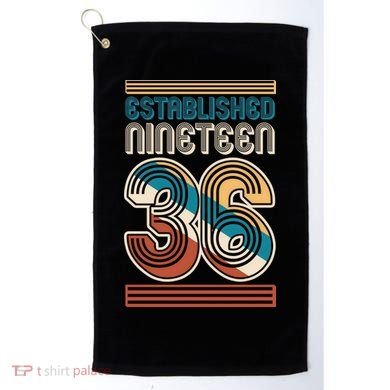 90th Birthday 1936 Established Nineteen 36 Golf Towel