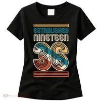 90th Birthday 1936 Established Nineteen 36 Women's T-Shirt thumb 0