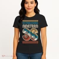 90th Birthday 1936 Established Nineteen 36 Women's T-Shirt thumb 4