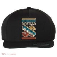 90th Birthday 1936 Established Nineteen 36 Wool Snapback Cap thumb 0