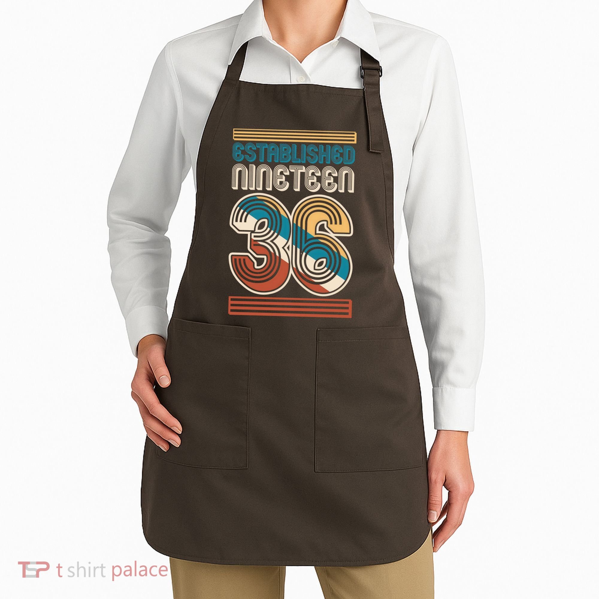 90th Birthday 1936 Established Nineteen 36 Apron