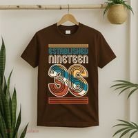 90th Birthday 1936 Established Nineteen 36 T-Shirt thumb 2