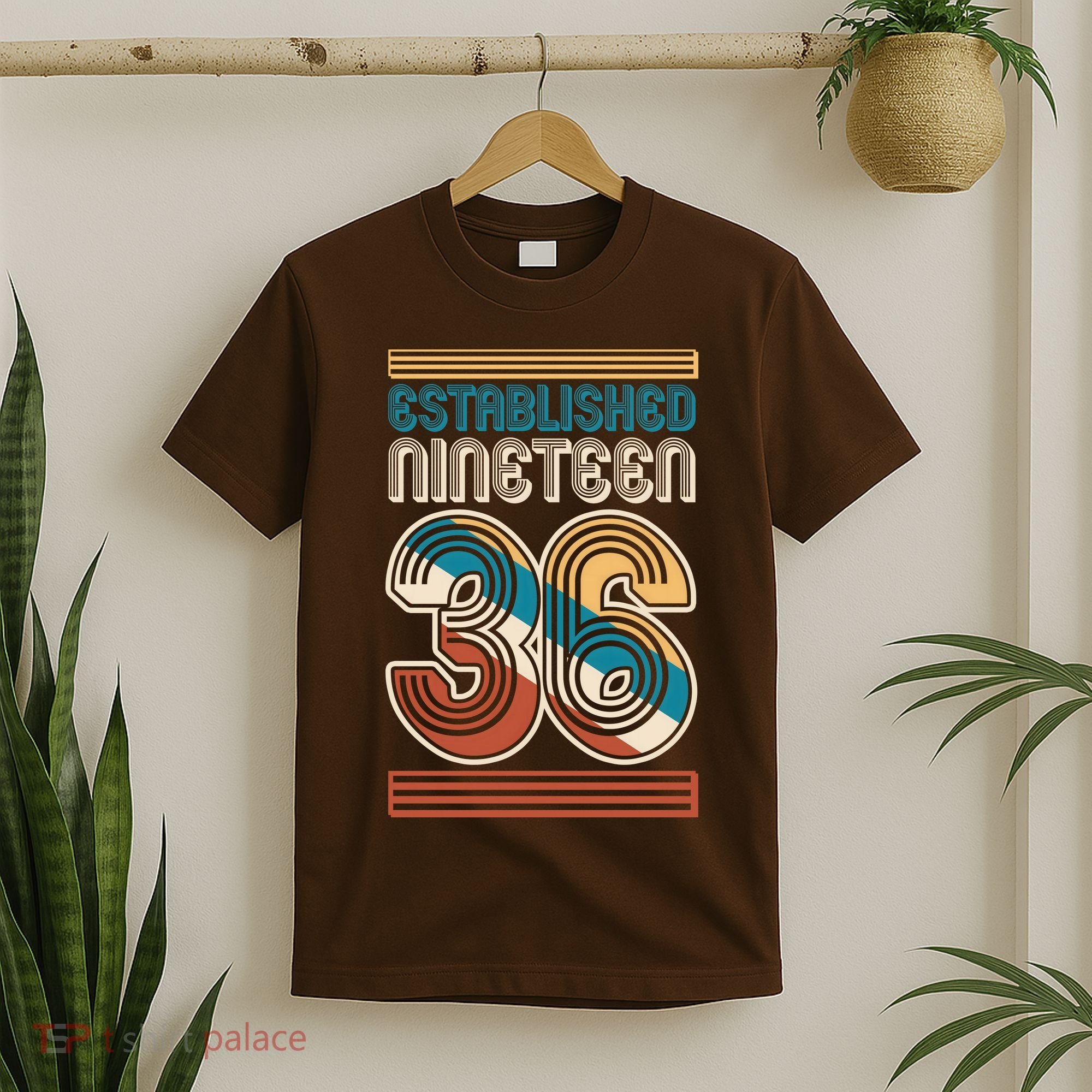 90th Birthday 1936 Established Nineteen 36 T-Shirt