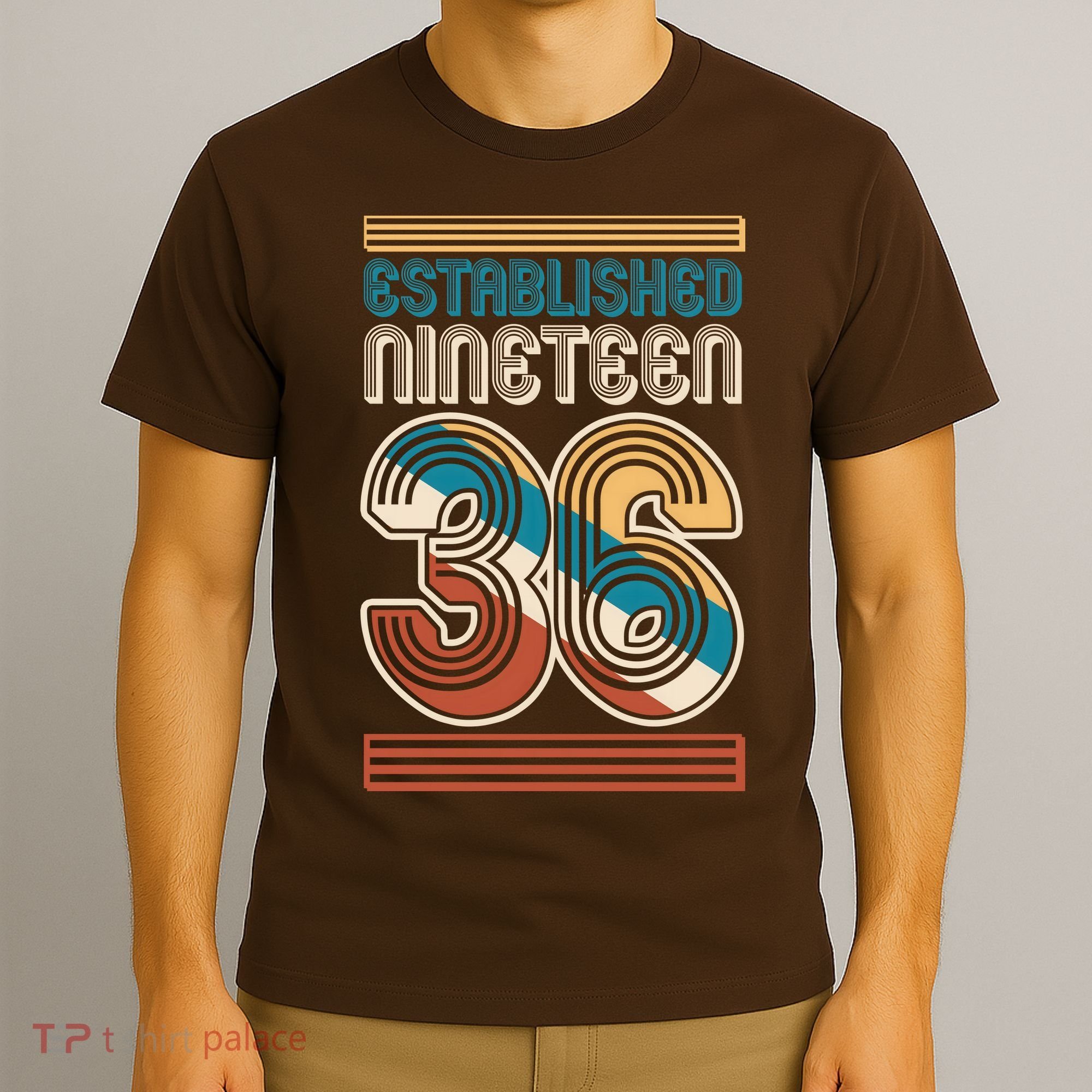 90th Birthday 1936 Established Nineteen 36 T-Shirt