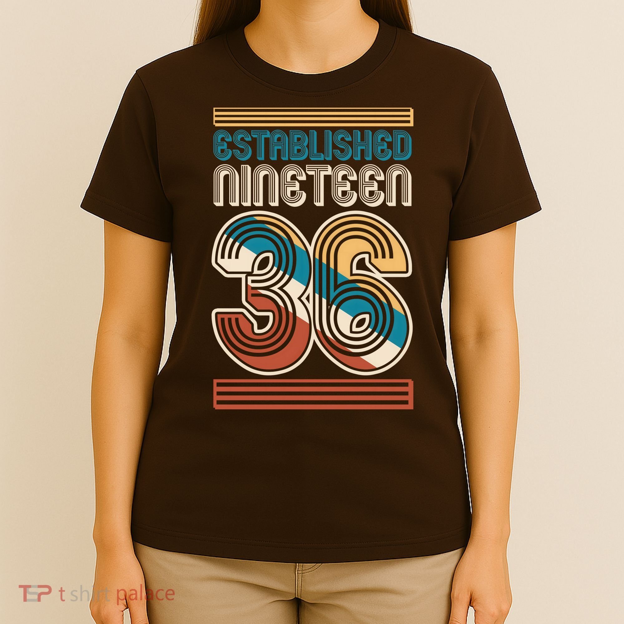 90th Birthday 1936 Established Nineteen 36 T-Shirt
