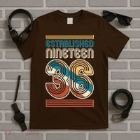 90th Birthday 1936 Established Nineteen 36 T-Shirt thumb 5