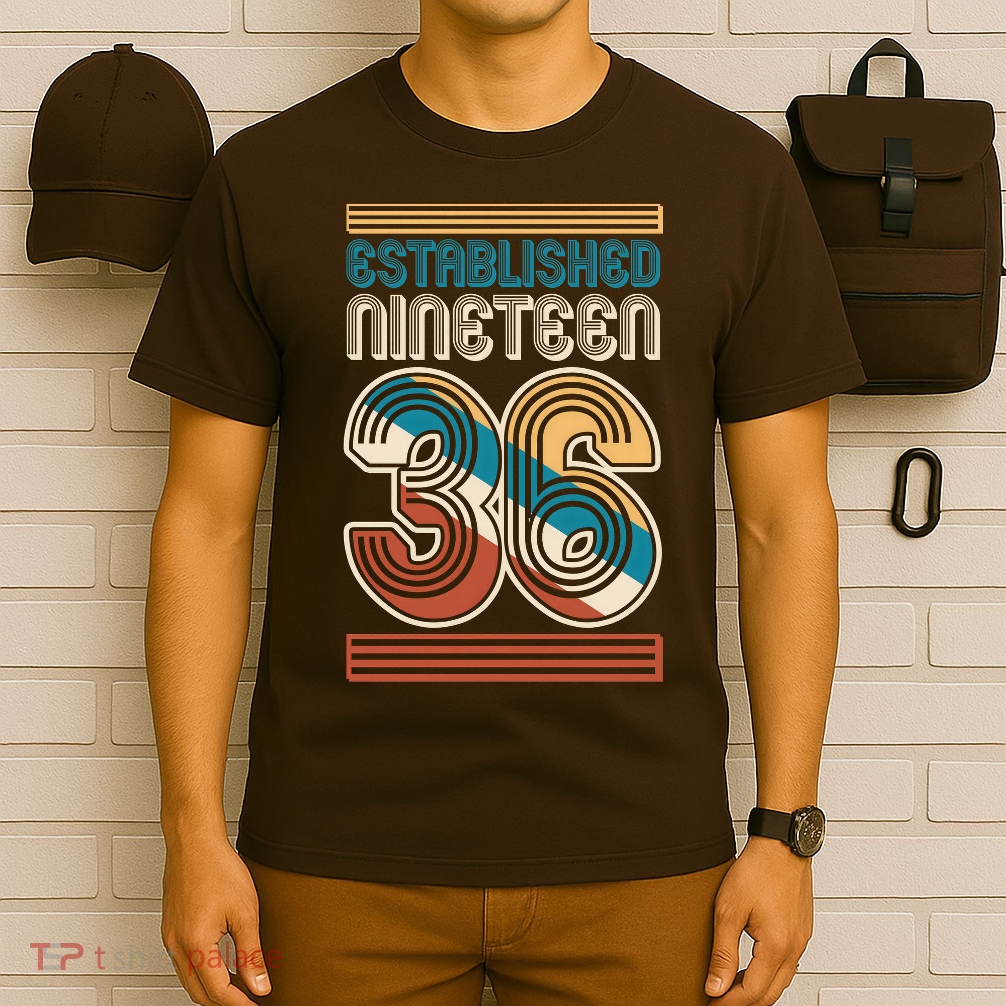 90th Birthday 1936 Established Nineteen 36 T-Shirt