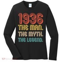 90th Birthday 1936 The Man Myth The Legend Women's Long Sleeve Shirt thumb 0