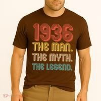 90th Birthday 1936 The Man Myth The Legend Cooling Performance Crew T-Shirt thumb 2