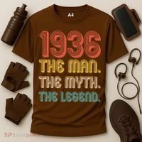 90th Birthday 1936 The Man Myth The Legend Cooling Performance Crew T-Shirt thumb 3