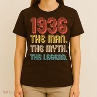 90th Birthday 1936 The Man Myth The Legend T-Shirt thumb 4