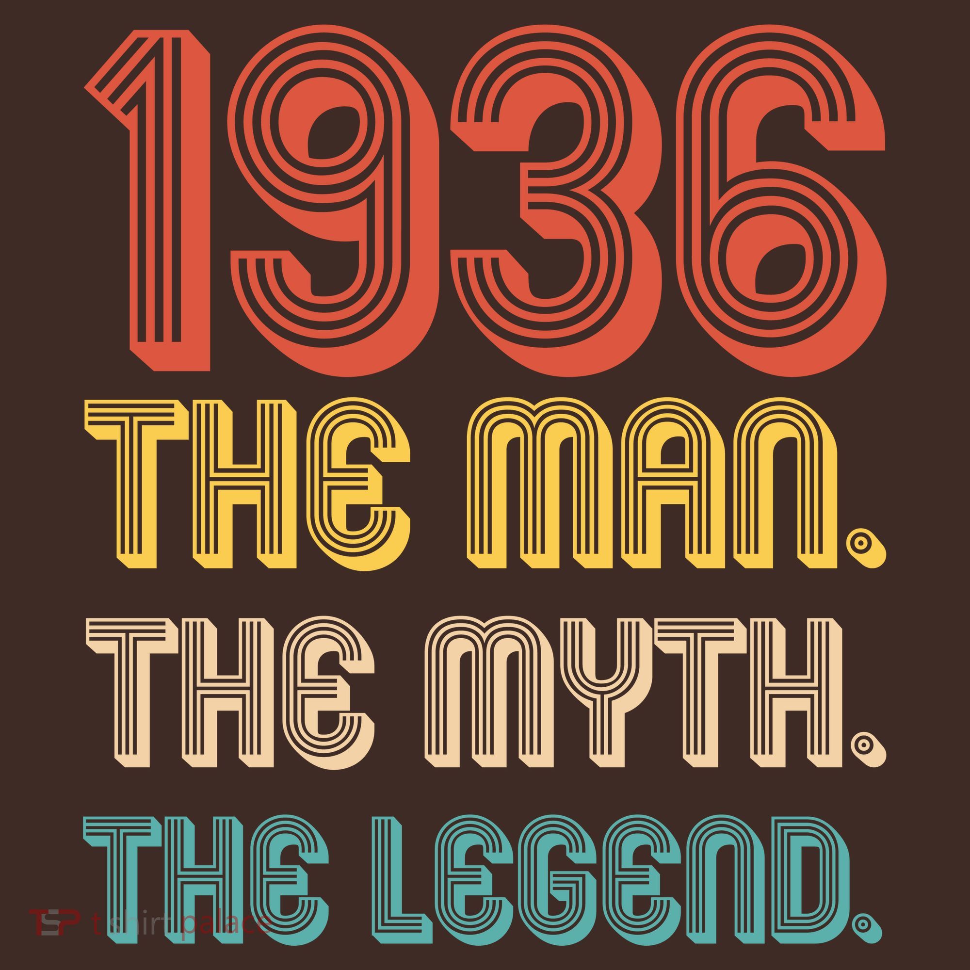 90th Birthday 1936 The Man Myth The Legend Mousepad