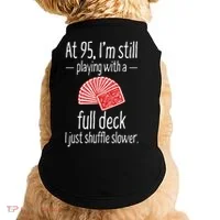 95th Birthday 95 Year Old Cards Doggie Tank thumb 0