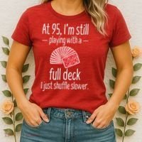 95th Birthday 95 Year Old Cards Women's T-Shirt thumb 2