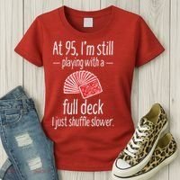 95th Birthday 95 Year Old Cards Women's T-Shirt thumb 3
