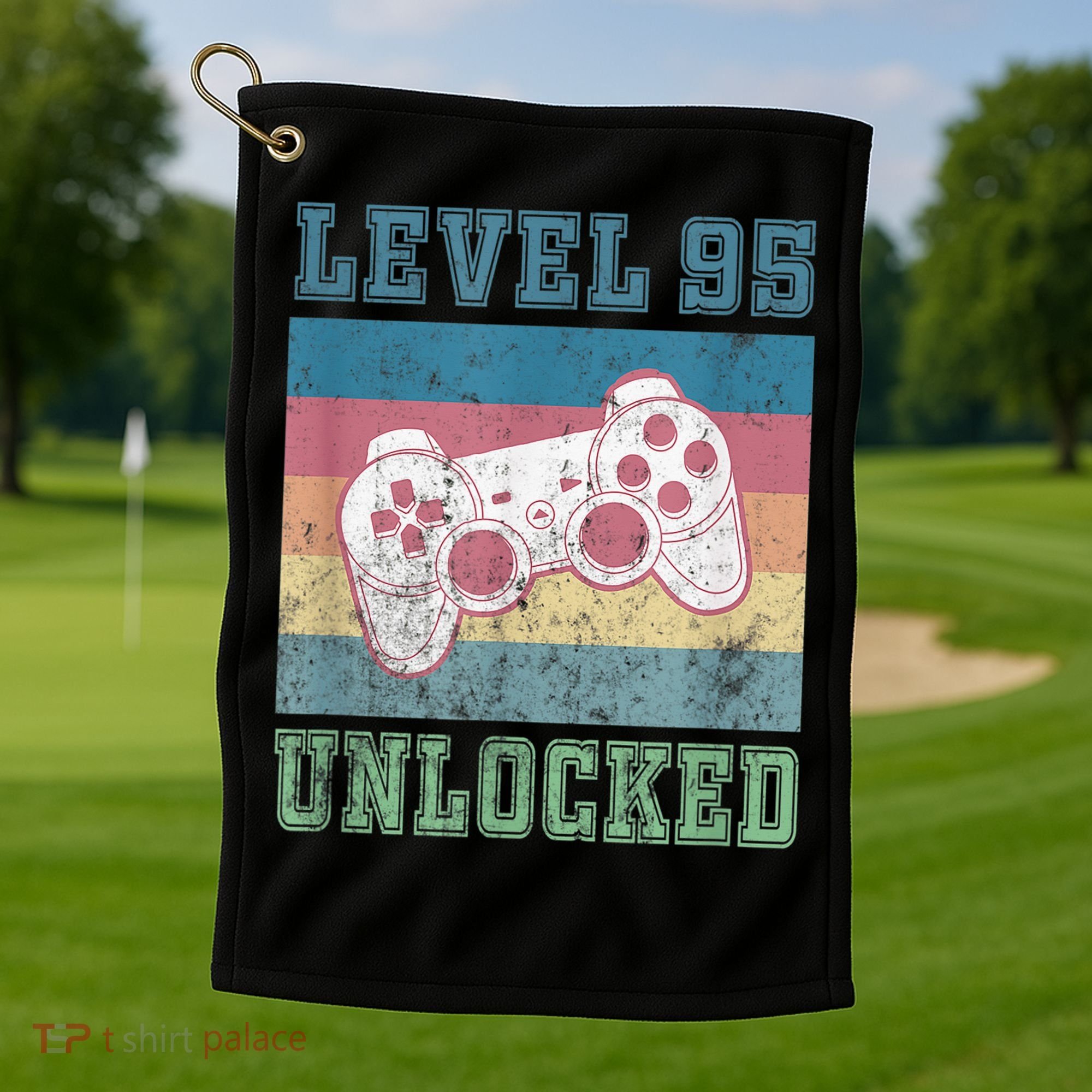 95th Birthday 95 Years Grandpa Grandma Golf Towel