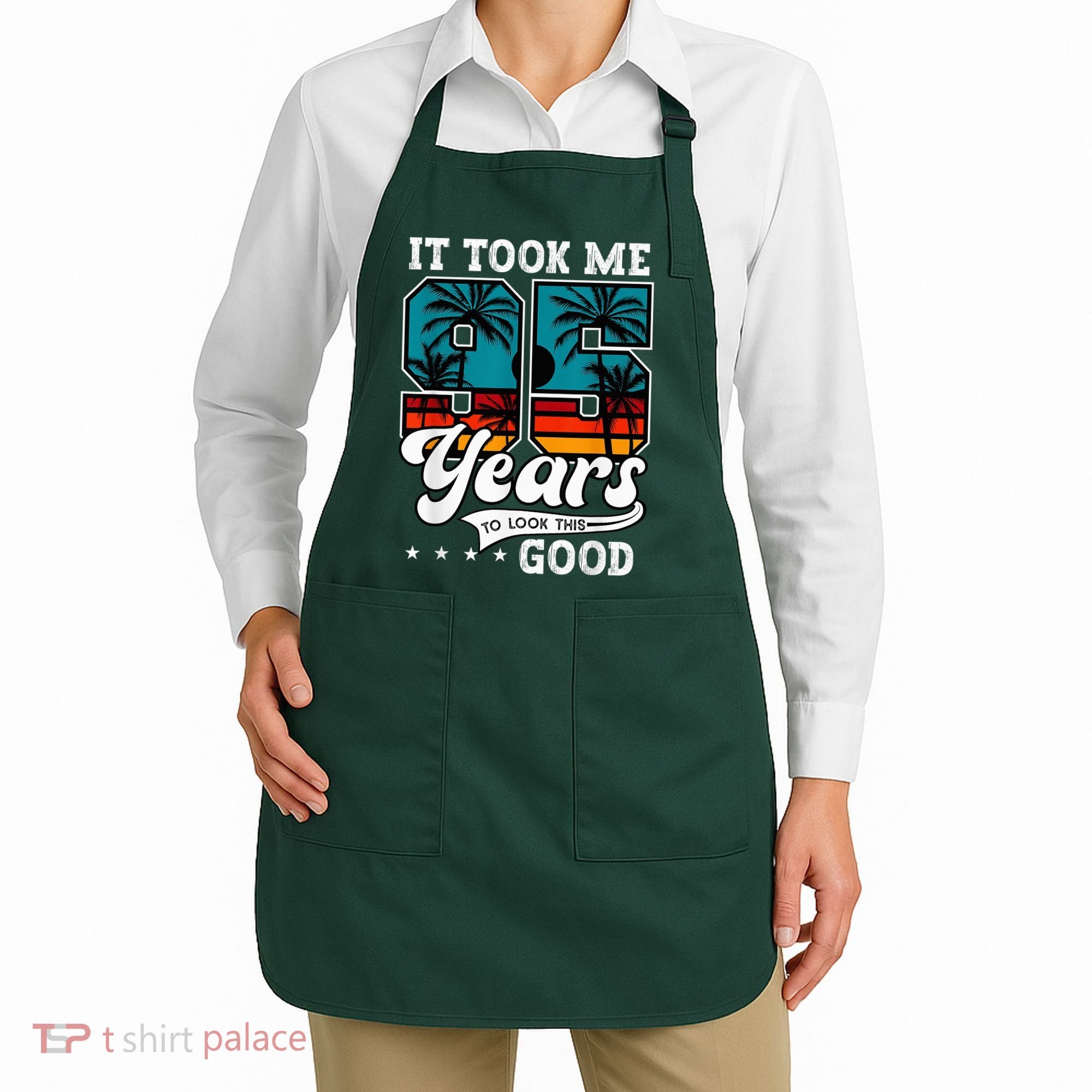 95th Birthday 95 Years Old Bday Apron