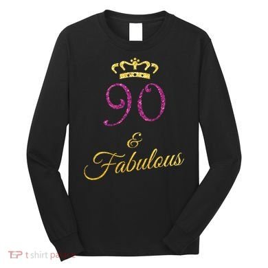 90th Birthday 90 Year Old Grandma Long Sleeve Shirt