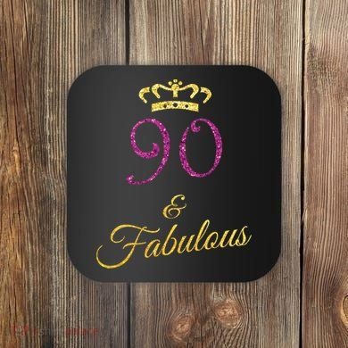 90th Birthday 90 Year Old Grandma Coaster
