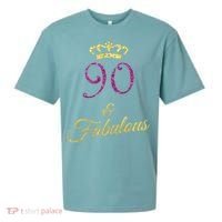 90th Birthday 90 Year Old Grandma Sueded Cloud Jersey T-Shirt thumb 0