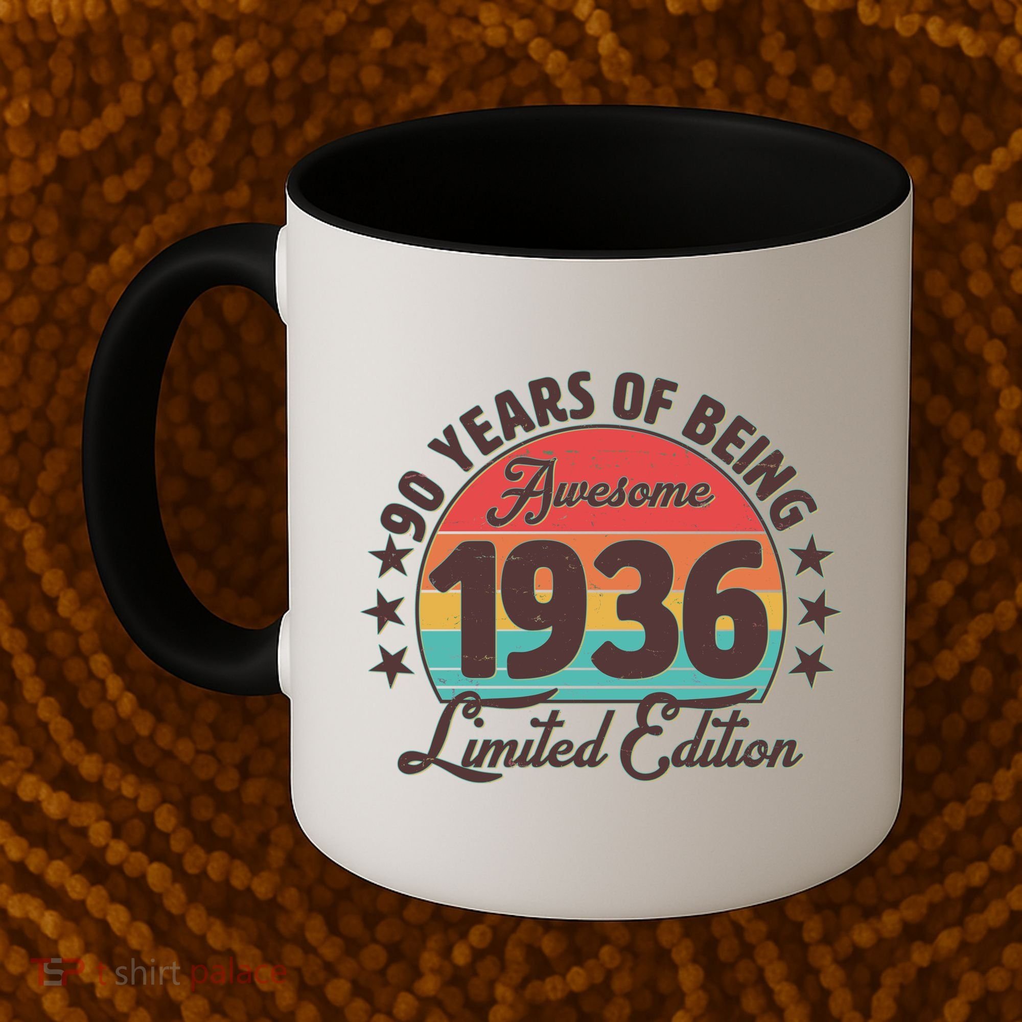 90th Birthday 90 Years Of Being Awesome 1936 Limited Edition Coffee Mug