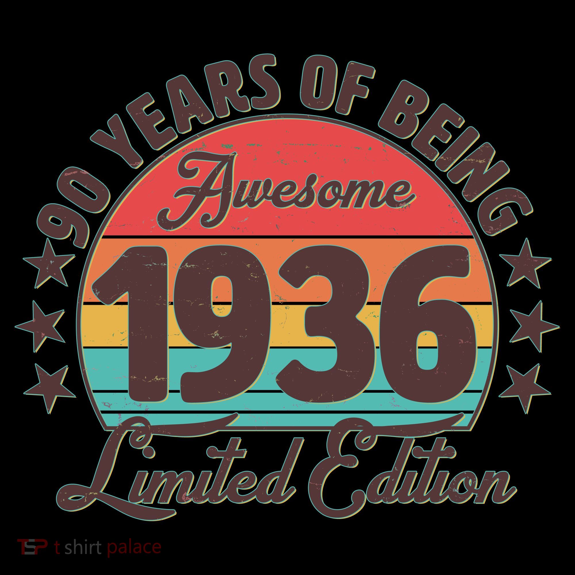 90th Birthday 90 Years Of Being Awesome 1936 Limited Edition Coffee Mug