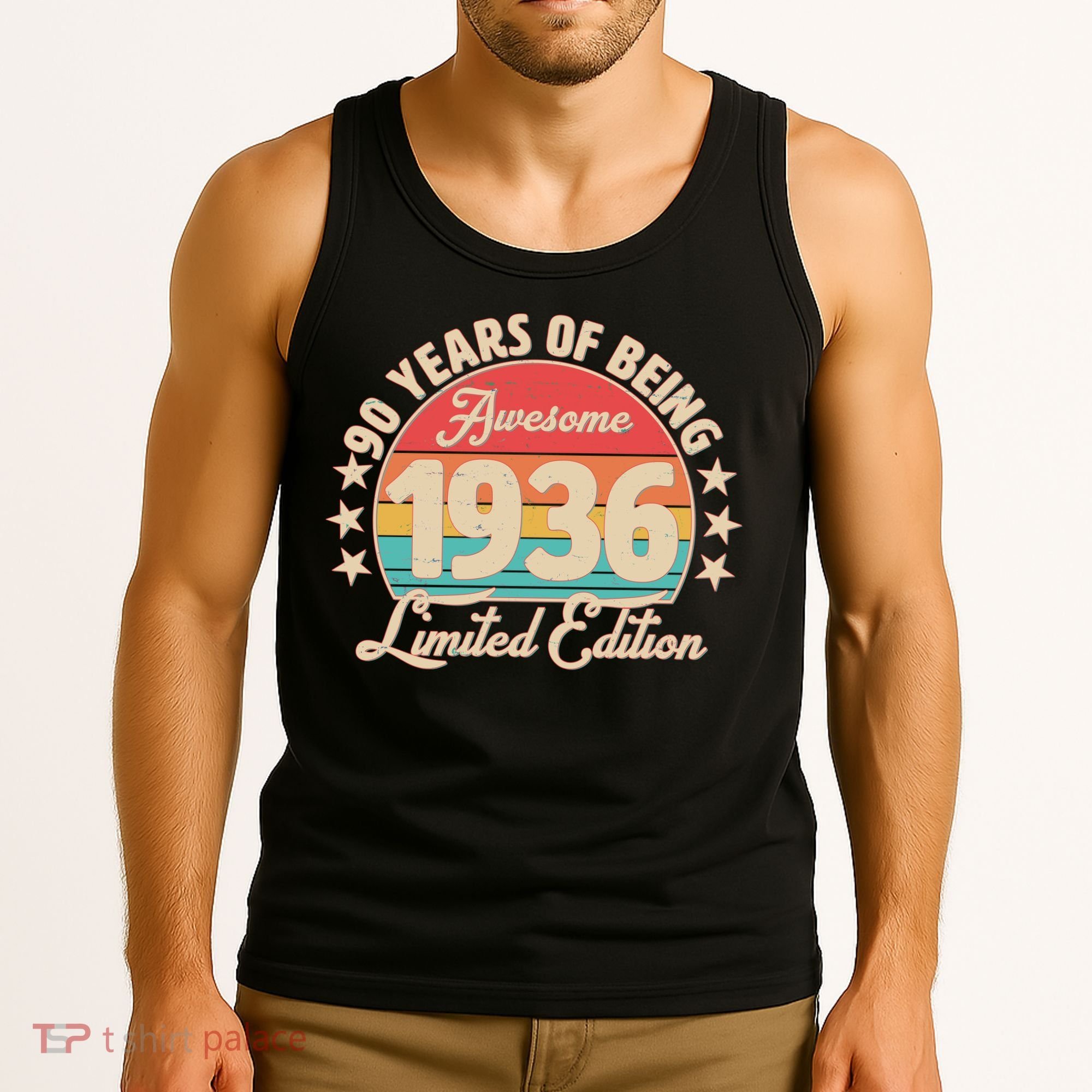90th Birthday 90 Years Of Being Awesome 1936 Limited Edition Tank Top