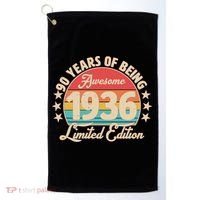 90th Birthday 90 Years Of Being Awesome 1936 Limited Edition Golf Towel thumb 0