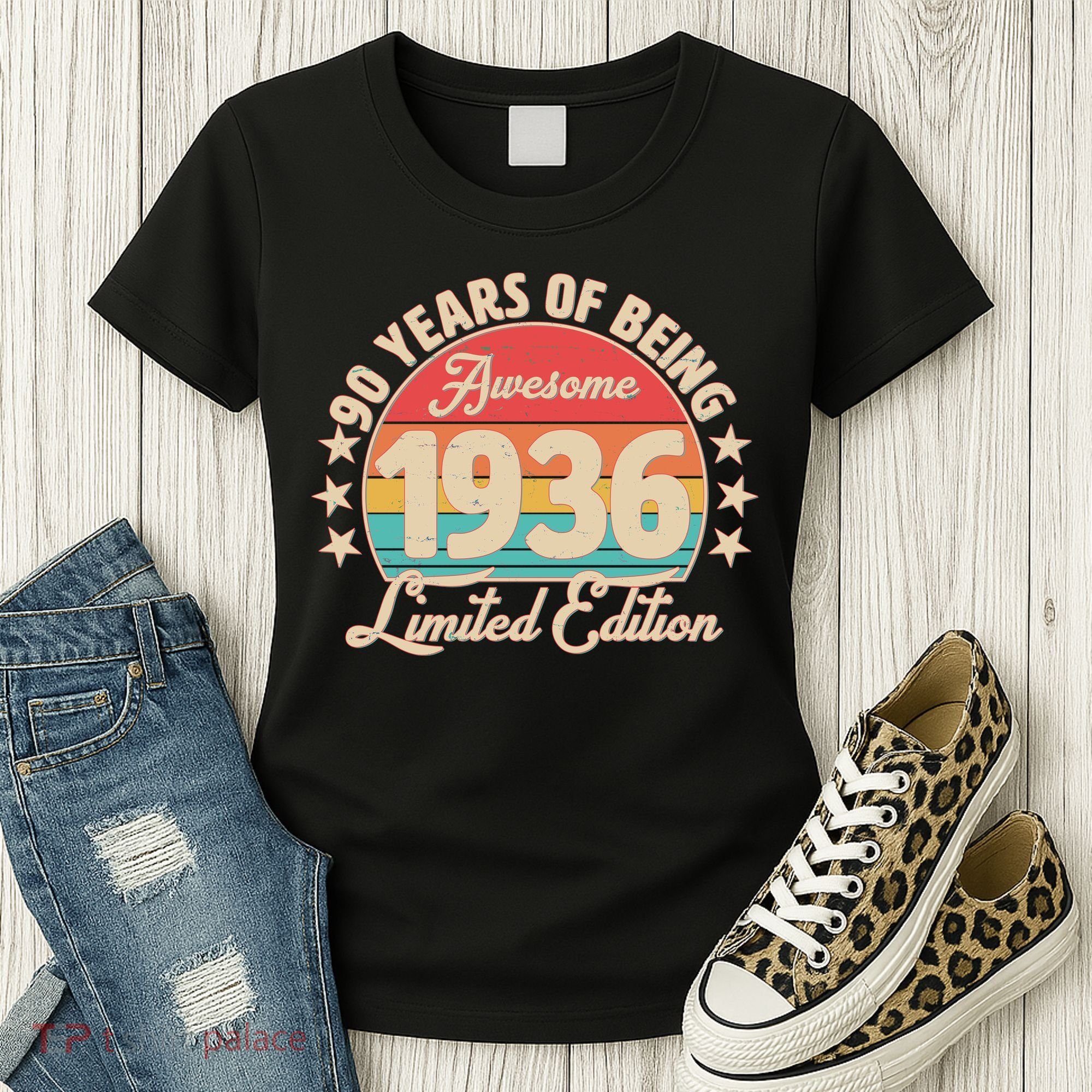90th Birthday 90 Years Of Being Awesome 1936 Limited Edition Women's T-Shirt