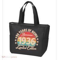 90th Birthday 90 Years Of Being Awesome 1936 Limited Edition Tote Bag thumb 3