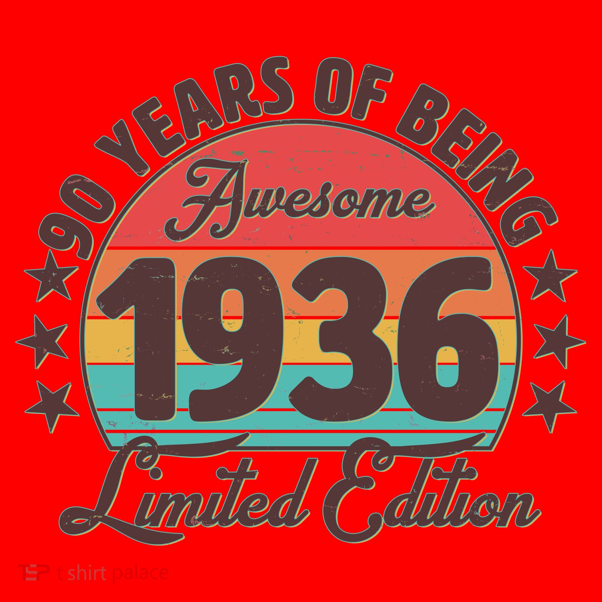 90th Birthday 90 Years Of Being Awesome 1936 Limited Edition Santa Hat