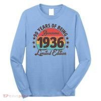 90th Birthday 90 Years Of Being Awesome 1936 Limited Edition Long Sleeve Shirt thumb 0