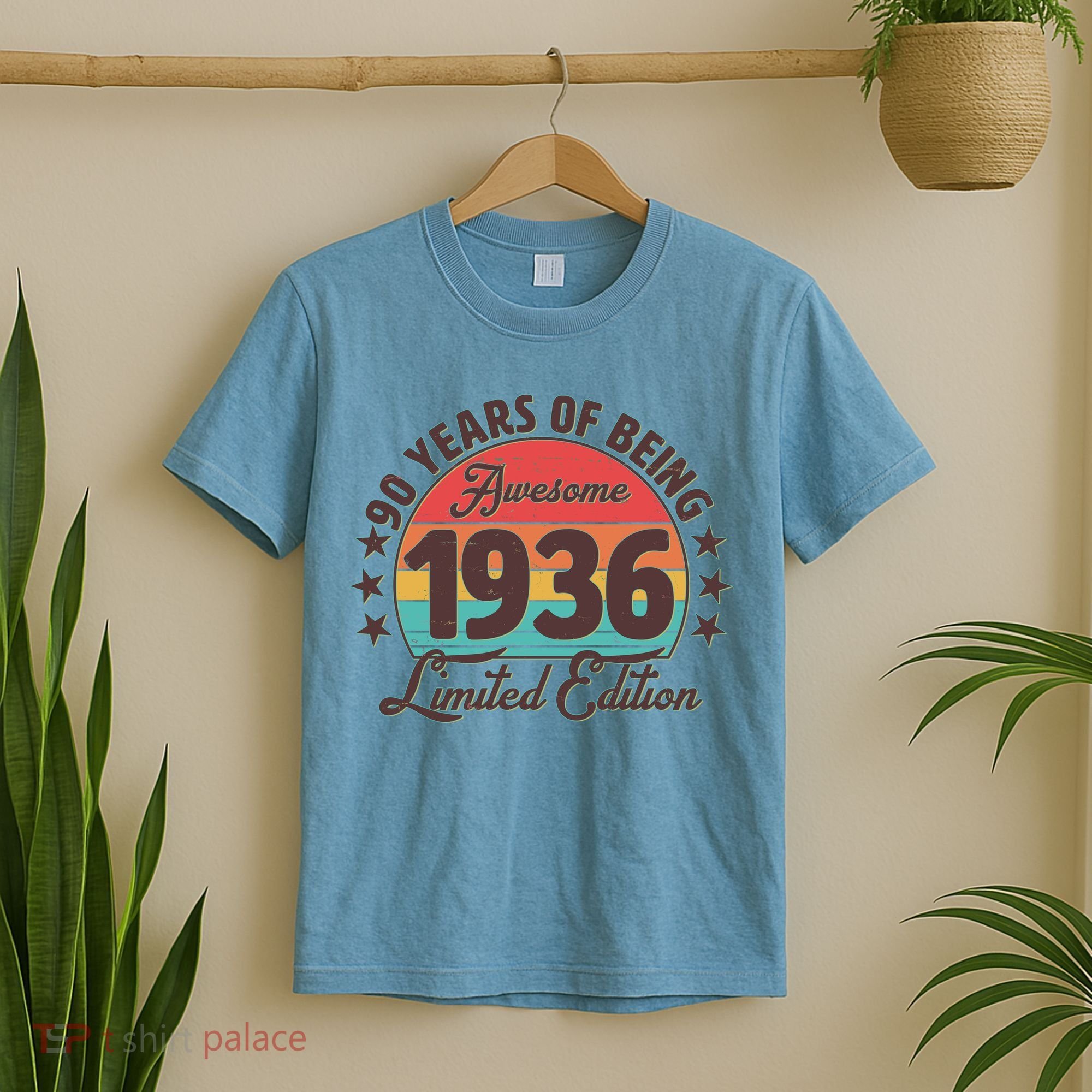 90th Birthday 90 Years Of Being Awesome 1936 Limited Edition T-Shirt