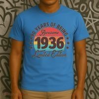 90th Birthday 90 Years Of Being Awesome 1936 Limited Edition T-Shirt thumb 3