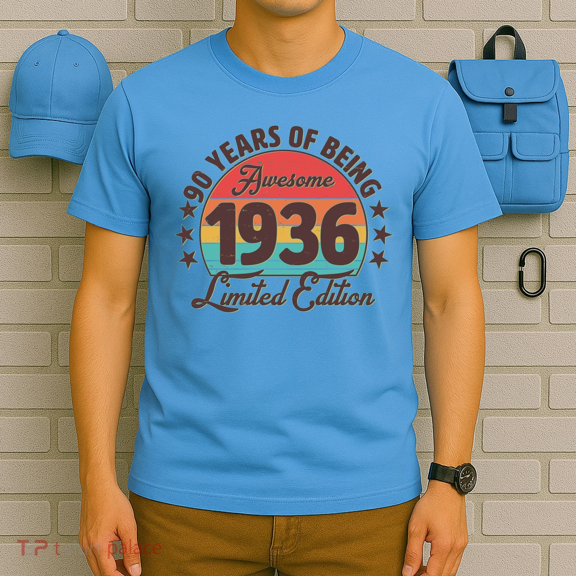 90th Birthday 90 Years Of Being Awesome 1936 Limited Edition T-Shirt