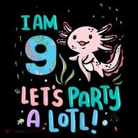 9th Birthday Axolotl - I Am 9 Let's Party A Lotl Coffee Mug thumb 5