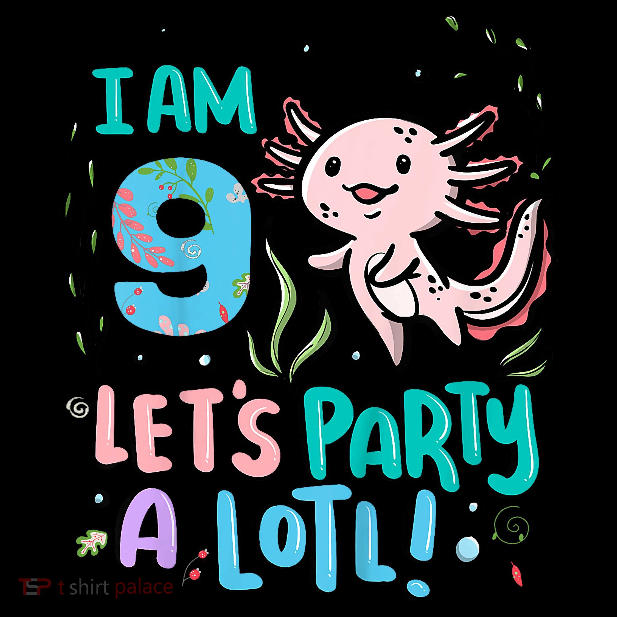 9th Birthday Axolotl - I Am 9 Let's Party A Lotl Coffee Mug