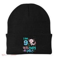 9th Birthday Axolotl - I Am 9 Let's Party A Lotl Beanie thumb 0