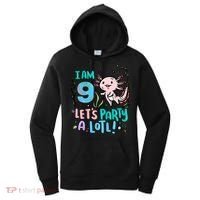 9th Birthday Axolotl - I Am 9 Let's Party A Lotl Women's Hoodie thumb 0