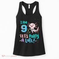 9th Birthday Axolotl - I Am 9 Let's Party A Lotl Women's Tank Top thumb 0