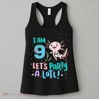 9th Birthday Axolotl - I Am 9 Let's Party A Lotl Women's Tank Top thumb 3