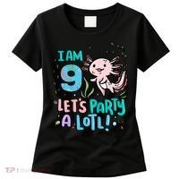 9th Birthday Axolotl - I Am 9 Let's Party A Lotl Women's T-Shirt thumb 0