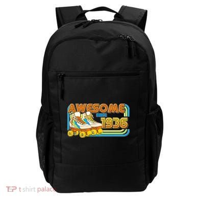 90th Birthday Awesome Since 1936 Retro Roller Skates  Backpack
