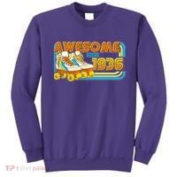 90th Birthday Awesome Since 1936 Retro Roller Skates  Sweatshirt thumb 0