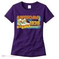 90th Birthday Awesome Since 1936 Retro Roller Skates  Women's T-Shirt thumb 0