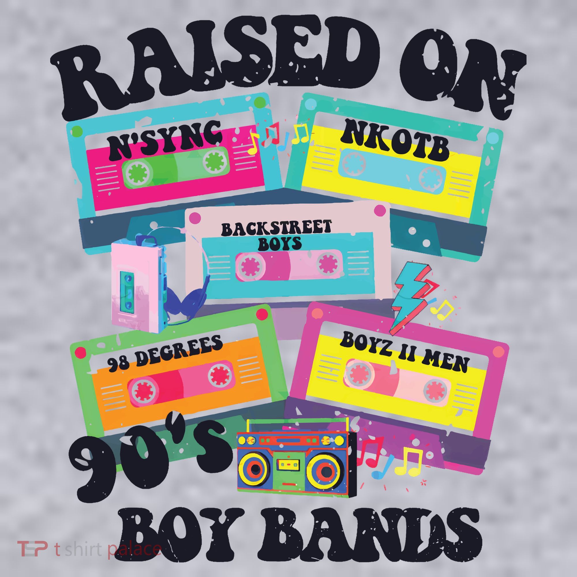 90s Boy Bands Cassette Tapes Women's Sweatshirt