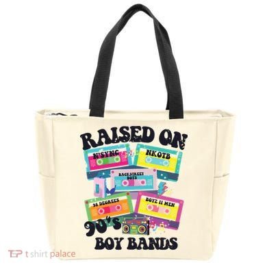 90s Boy Bands Cassette Tapes Tote Bag